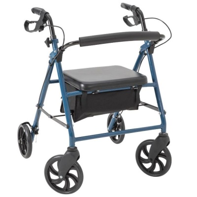Alerta ALT-R002 Four-Wheeled Lightweight Rollator with Seat and Backrest
